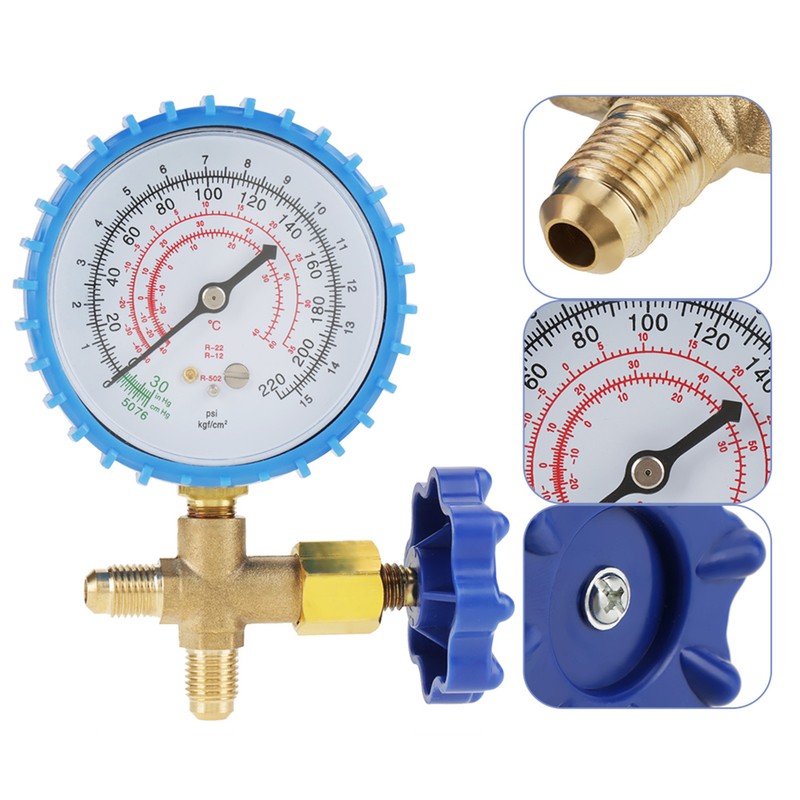 Air Conditioning Refrigerant Recharge Pressure Gauge Manometer Fit for R410A