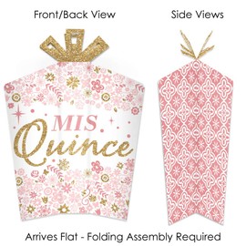 Big Dot of Happiness Mis Quince Anos - Table Decorations - Quinceanera Sweet 15 Birthday Party Fold and Flare Centerpieces - 10 Count