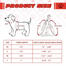 PUPTECK No Pull Dog Harness Soft Adjustable Basic Nylon Step in Puppy Vest Outdoor Walking with ID Tag