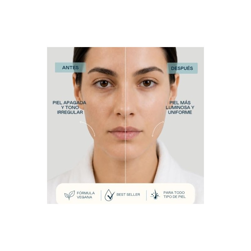VALQUER Sérum Facial Vitamina C y Ácido Hialurónico 30 ml