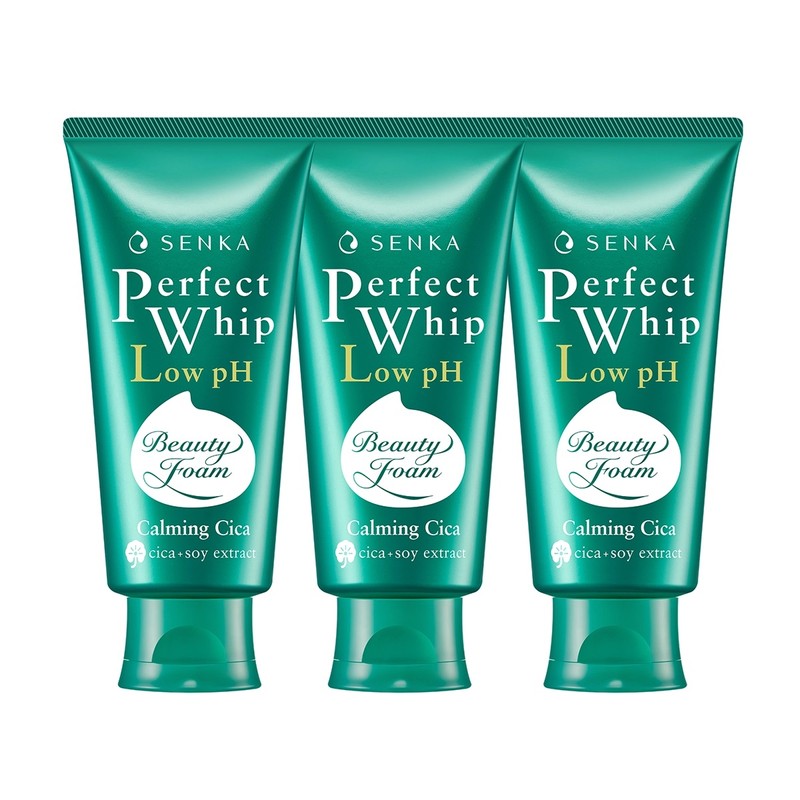 Senka Perfect Beauty Foam Cleansing Foam x 3 White Clay