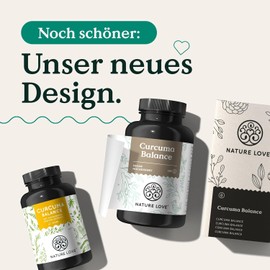 NATURE LOVE® turmeric extract capsules 4500mg turmeric, piperine and curcumin 95% (corresponds to approx. 20,000 mg of turmeric) per daily dose. Laboratory tested, high dose, vegan, made in Germany