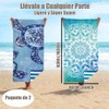 Pack de 2 Toallas de Playa de Microfibra para Adultos