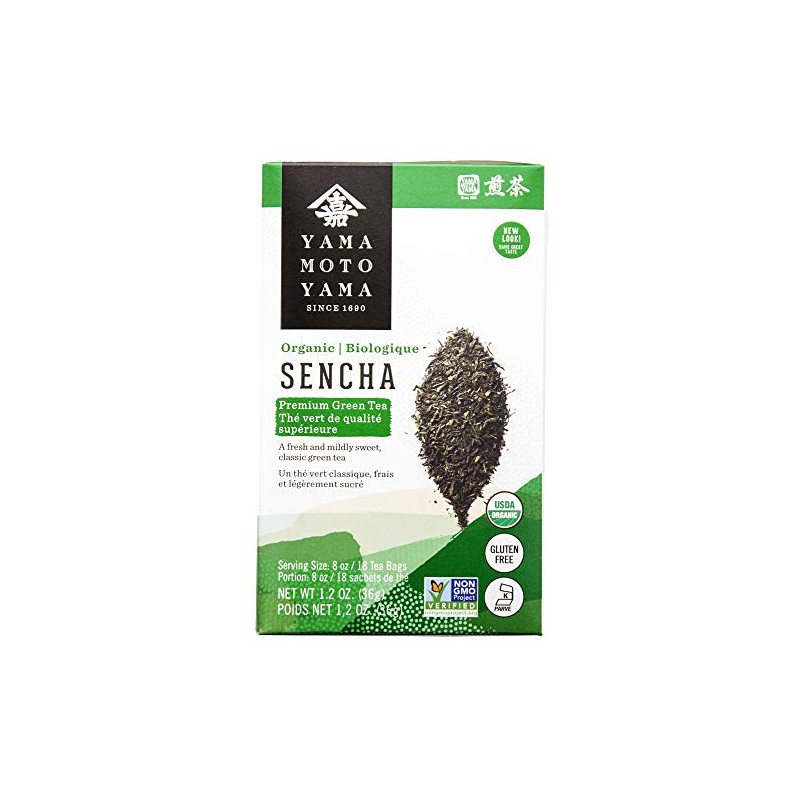 Yamamotoyama Organic Sencha Green Tea Bag 18 ct (Pack of