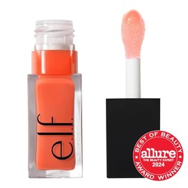 e.l.f. Cosmetics Glow Reviver Aceite para Labios Coral Durazno | Coral Fixation, Hidrata y Nutre con Brillo Intenso y Efecto Jugoso, Fórmula con Aceit