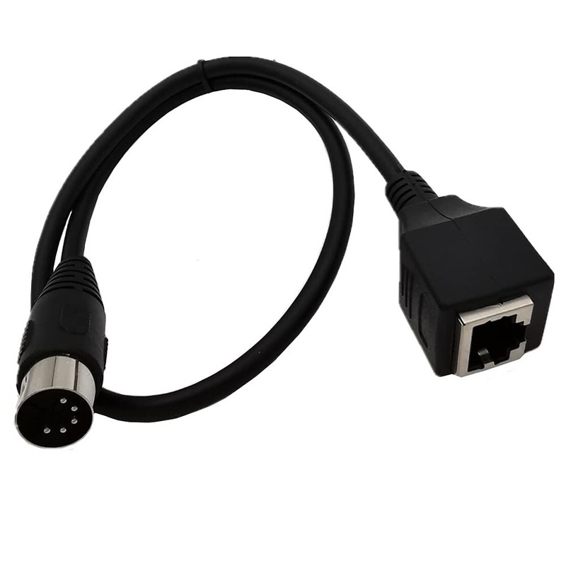 Seadream MIDI DIN 5Pin Male to RJ45 Female Adapter Cable