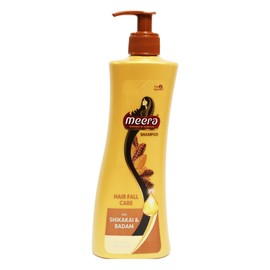 Meera Hairfall Care Shampoo with Shikakai and Badam (Acacia and Almond) 340 milliliter