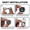 MEINUOKA 200°Wide Angle Door Viewer Peephole with Privacy Cover, Fits