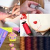 4 Spools Sewing Threads 1600Yards Using for Hand Sewing,Hair Extensions,Making