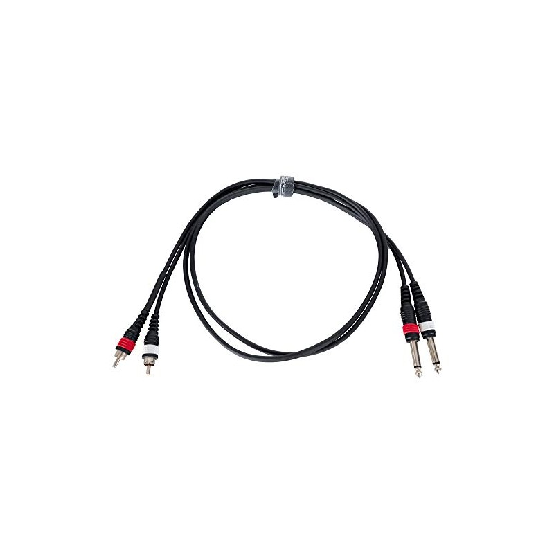 Pronomic J4RC-1.5 Audio Cable - 2x 6.3 mm Mono Jack