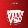 Bistras Plastic Reusable Popcorn Bowl, Large Classsic Popcorn Bucket for