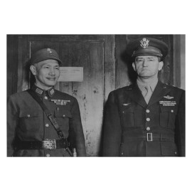 Chiang Kai Shek Meets 14th Air Force Staff China 1945