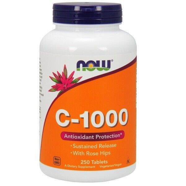 Vitamin C-1000 Sustained Release Tablets 250 Tabs