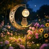 Solar Garden Stake Light for Outdoor Decor – Owl Moon