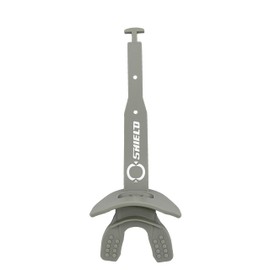 O Shield Mouthguard Airtight with Strap and Vortex Design, Generating Enough Airflow, Professional Stylish Ergonomic Fashion, Grey/Silver