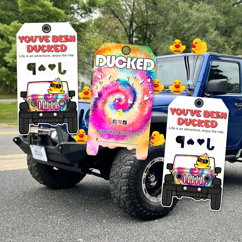You've Been Ducked, Duck Tags, Cute Pink Duck Tags, Duck