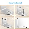20Pcs Stainless Steel L Brackets - 20mm Right Angle Corner