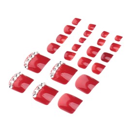 Healeved 2 Sets of Press on Nails False Toenails for Women Natural Looking Artificial Nail Tips Full Coverage Comfort Fit No Odor Material for Diy Manicure