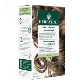 Herbatint Permanent Hair Dye Gel 7N Blonde - 170 ml I No Ammonia, 100% Grey Hair Coverage I Tested for Sensitive Skin with 8 Plant Extracts