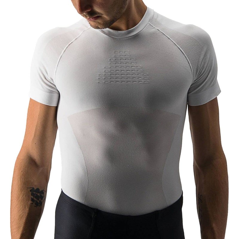 Castelli Core Seamless Base Layer Ss, Intimo Ciclismo Uomo, White,