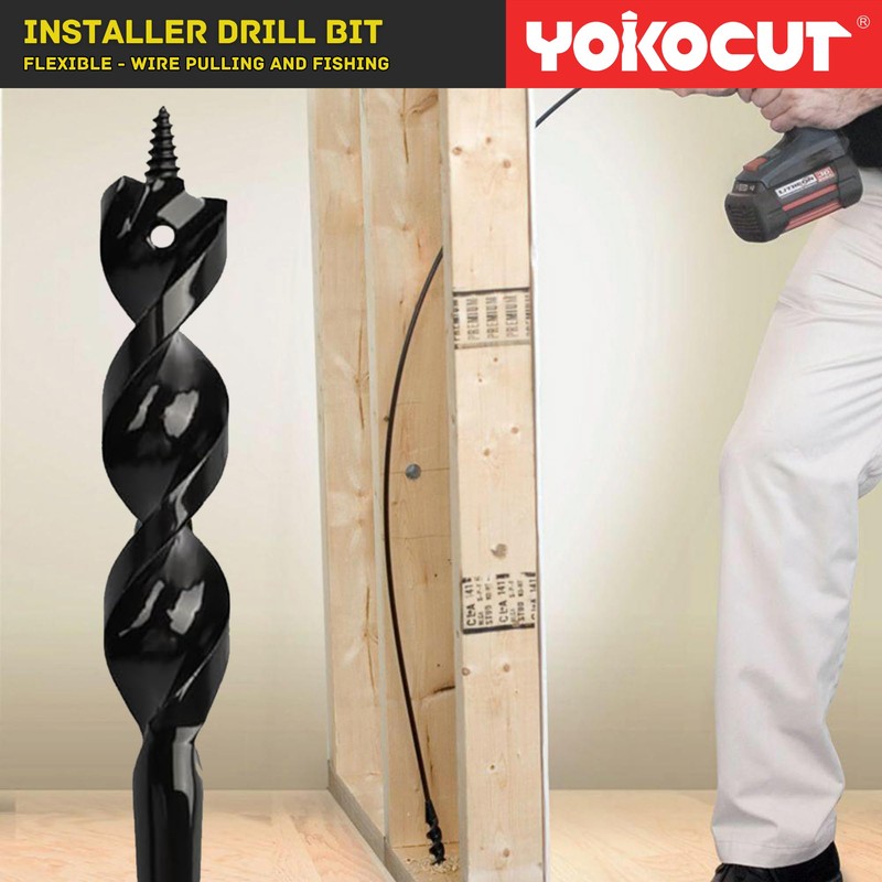 Flexible Installer Drill Bit 3/4 Inch x 54 Inch, Wire
