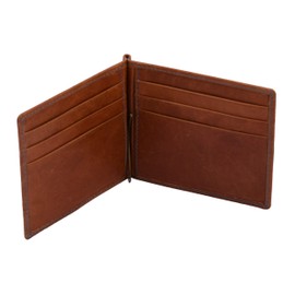 MANDAVA Genuine Leather Wallet for Men | Rfid Blocking Slim Bifold Wallets with Money Clip | Top Grain Wallet with 8 Card Slots - Best Leather Wallets for Men (TAN)