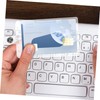 NUOBESTY 6pcs Transparent Id Holder with Thumb Slot Badge Sleeve