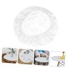SHOWERORO Flannel Backing Round Tablecloth Elastic Table Cover for Home