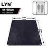 Endothermic Coating:LYN All-Weather Heavy Duty Solar Emergency Survival Blanket-Black,Reflective Space