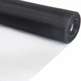 Window Screen Replacement, 48" x 50' Window Screen Mesh, Fiberglass Window Screens for House Windows, Door, Patio, Porch(Black)