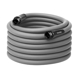 Flexzilla Colors Garden Hose 5/8 in. x 75 ft., Lightweight All-Weather Water Hose, Durable and Flexible, Leak-Free Connections, Slate Gray