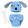 Xanewza 3 Pieces Newborn Baby Photo Props Outfits Crocheted Knitted