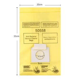 10-Count 50403 Disposable Canister Vacuum Cleaner Bags Compatible with Type C Q C/Q Canister Vacuum Cleaner 5055 50557 50558 50403 50410 53291 53292