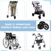 4 Pack Replacement Wheelchair Wheels 6 Inch Universal Anti-Slip Wheelchair