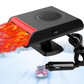 Portable Car Heater 12V Demister Defroster Anti-Fog Automobile Heater Warmer and Defroster 2 in 1 Heating Cooling Function Heaters Winter Kits for Cars SUV