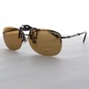 Meigan Keeper Sunglasses Light Brown Round S