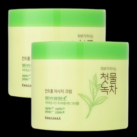 First Water Green Tea Control Massage Cream 300g / 첫물녹차 컨트롤 마사지 크림 300g X 2개