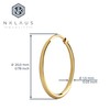 NKlaus Single Creole Earrings 333 Yellow Gold 8 Carat Gold