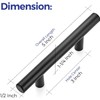 Ravinte 10 Pack |5'' Cabinet Pulls Matte Black Stainless Steel