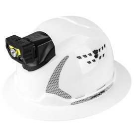 GREEN DEVIL Matrix Full Brim Hard Hat with Headlight Vented Construction Safety Helmet OSHA Approved Cascos De Construccion Work Hardhat for Men&Women