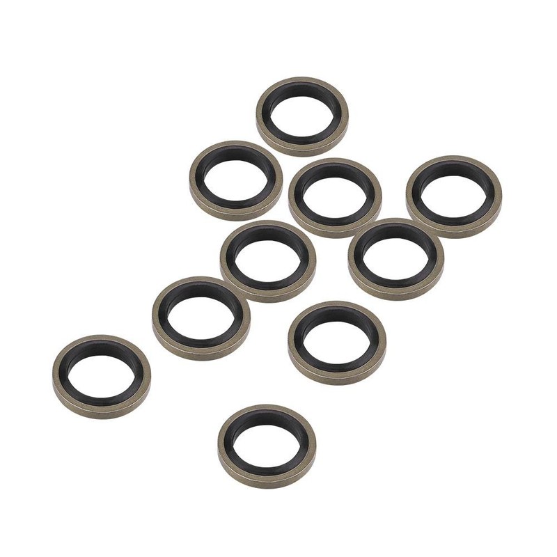 Qiilu [5pcs] M10x1.25mm Motorcycle Banjo Set Banjo Bolts & Washers