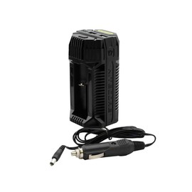 Nitecore V2 Pro Car Charger (AA) with LED Indicator + USB lader voor Mobiele telefoons Black