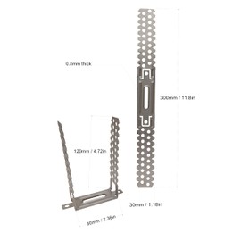 LLB Pre-Galvanised Drywall Brackets for Plasterboard Dry Lining Systems Wall Ceiling Timber Joint 125mm/300mm (Pack of 10)
