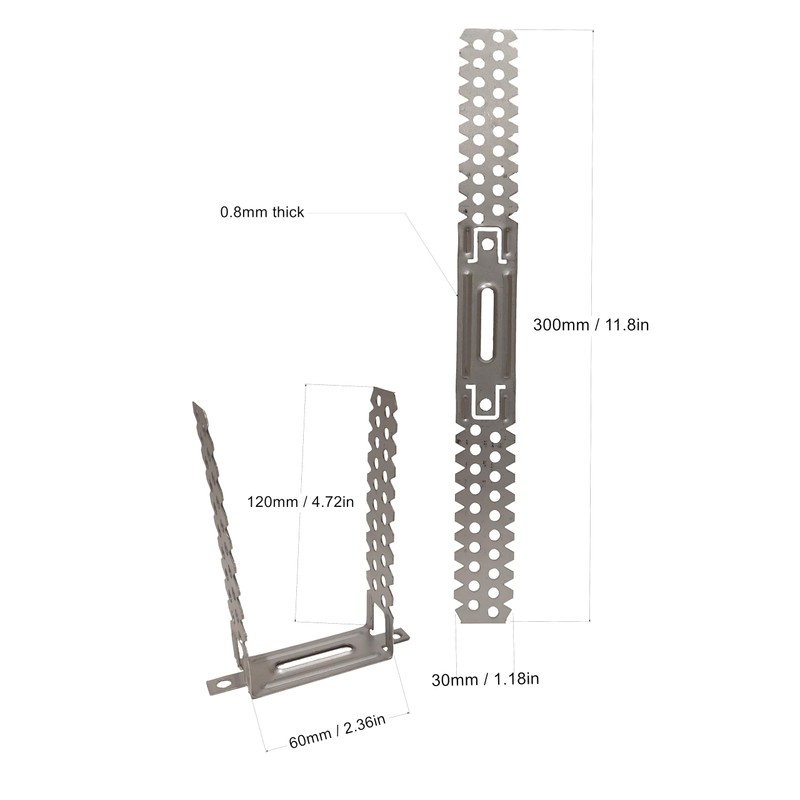 LLB Pre-Galvanised Drywall Brackets for Plasterboard Dry Lining Systems Wall