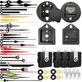 Mecanismo de reloj de cuarzo de alto par, kit de reloj de repuesto, con fundas protectoras, pares de manecillas de reloj para reparación de piezas de reloj, longitudes de eje de 16 mm