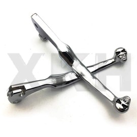SMT-Chrome Brake Clutch Skull Lever Compatible With Virago 250 535 700 750 1000 1100 V-Star [B00RUEA28Y]