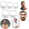 SPEACOUR 5 Piece Beard Shaper Stencil Beard Shaping Tool Beard
