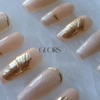 [GLORS] Purly Handmade Long Ballerina Press on Nails | Flower