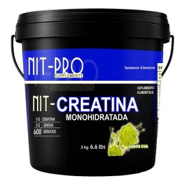 Creatina Monohidratada Alta Pureza Polvo Nit-pro 3kg 600ser