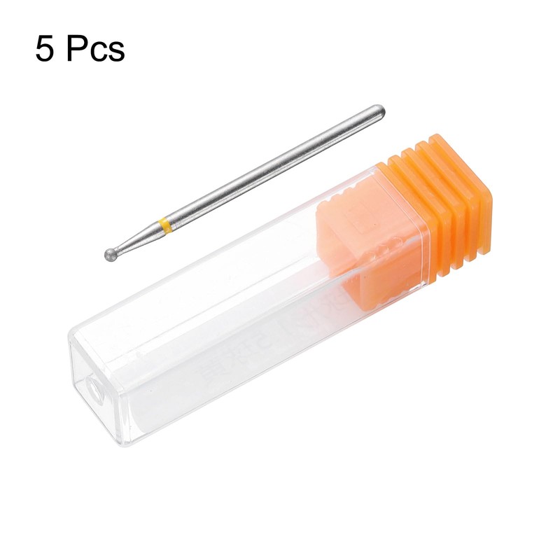 sourcing map 5pcs 325-400 Grits Diamond Grinding Bit 1.8mm Ball